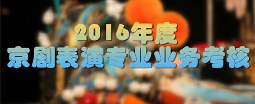 大鸡吧透B网站abb国家京剧院2016年度京剧表演专业业务考...